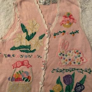 Eagle Eyes Collectables Easter Sweater Vest Medium